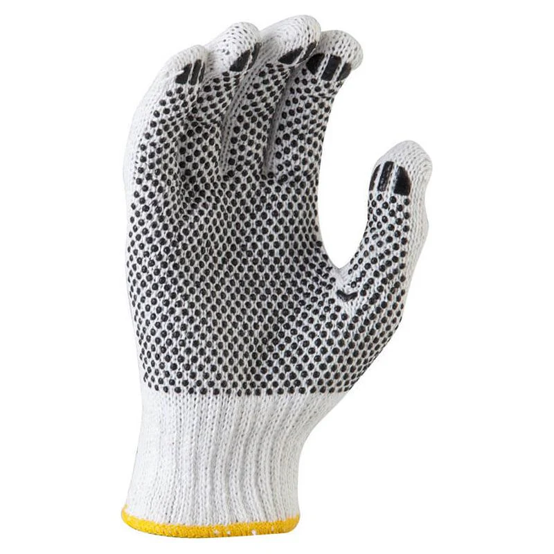 Maxisafe Bleached, Knitted Poly Cotton, Polka Dot Glove  (Carton of 240) (GKP104) - Image 3