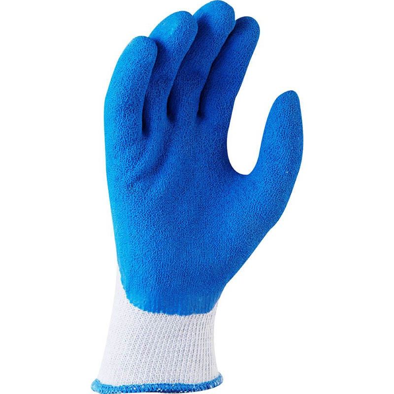 Maxisafe Blue Grippa Glove - Knitted Poly Cotton, Blue Latex Dipped Palm - Carton of 120 (GBL107) - Image 3