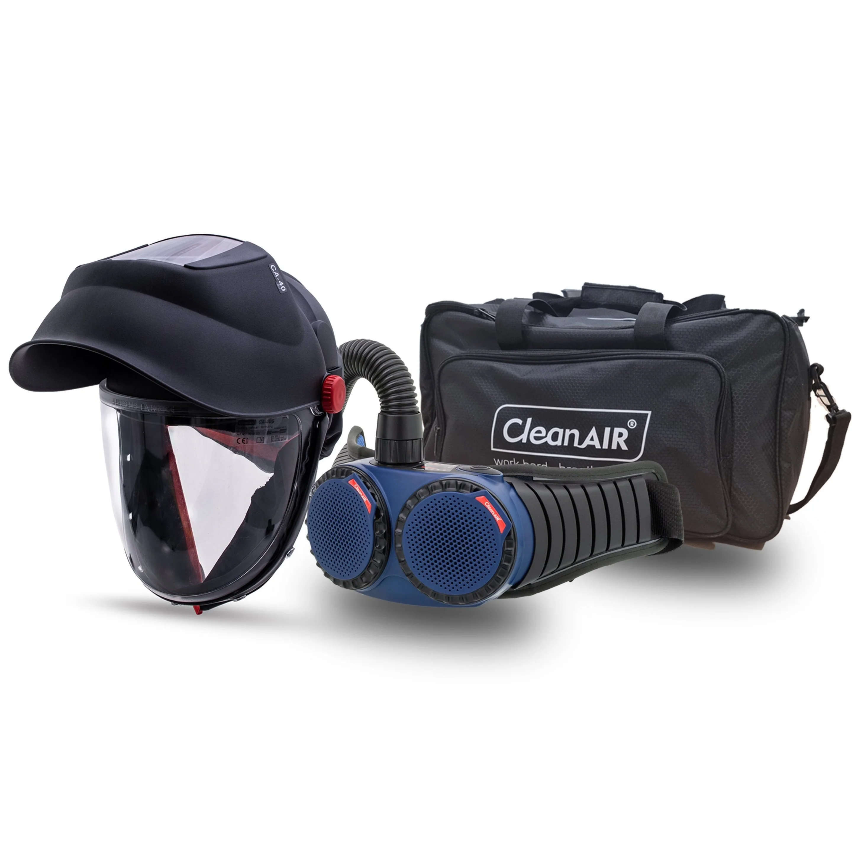 Maxisafe CA-40GW Hard Hat with Flip-Up Welding & Grinding Shield And AerGO PAPR Unit (RGW1145)