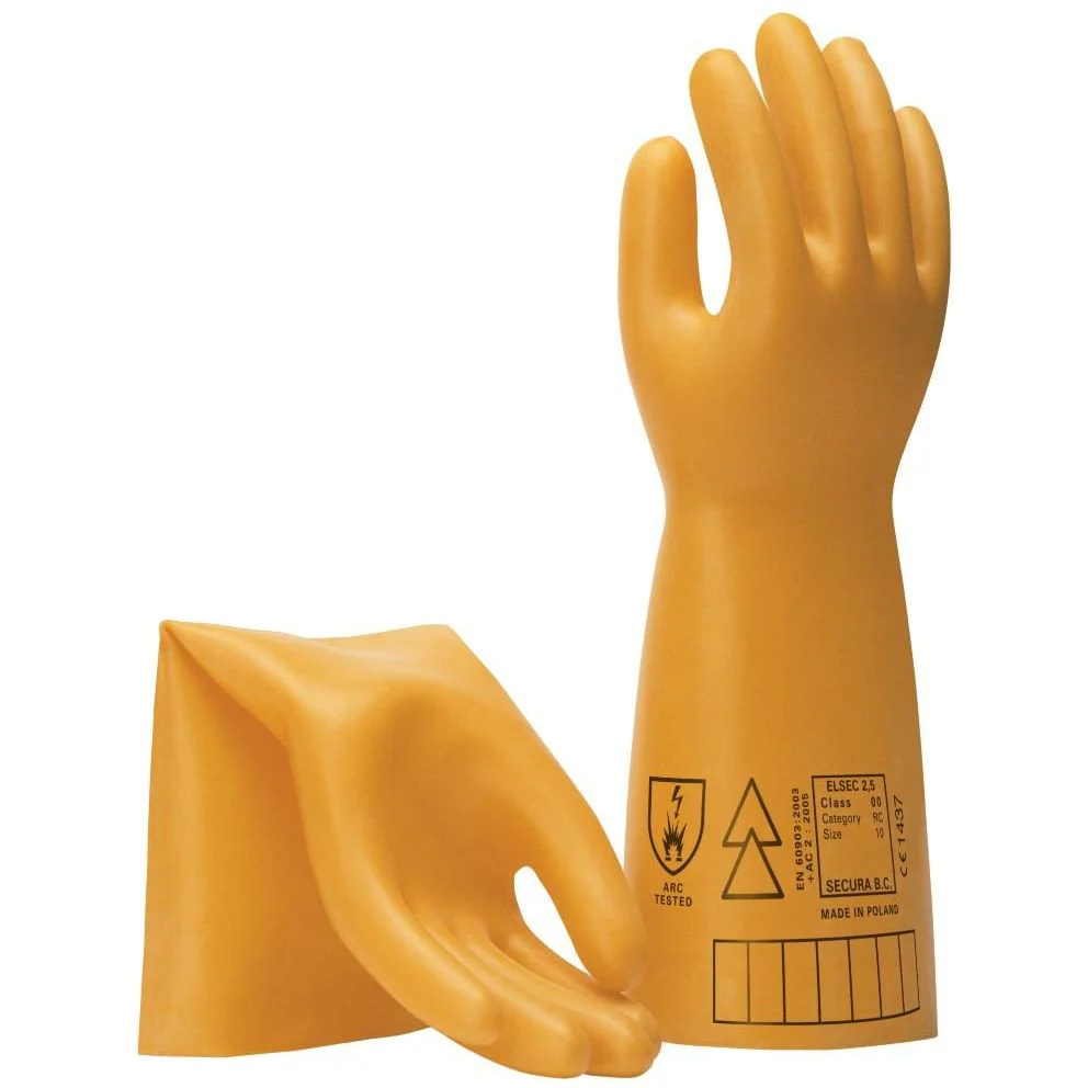 Maxisafe Electrical Insulating Glove, 500v, 2.5kv Class 00 (Carton of 10) (GEG294)