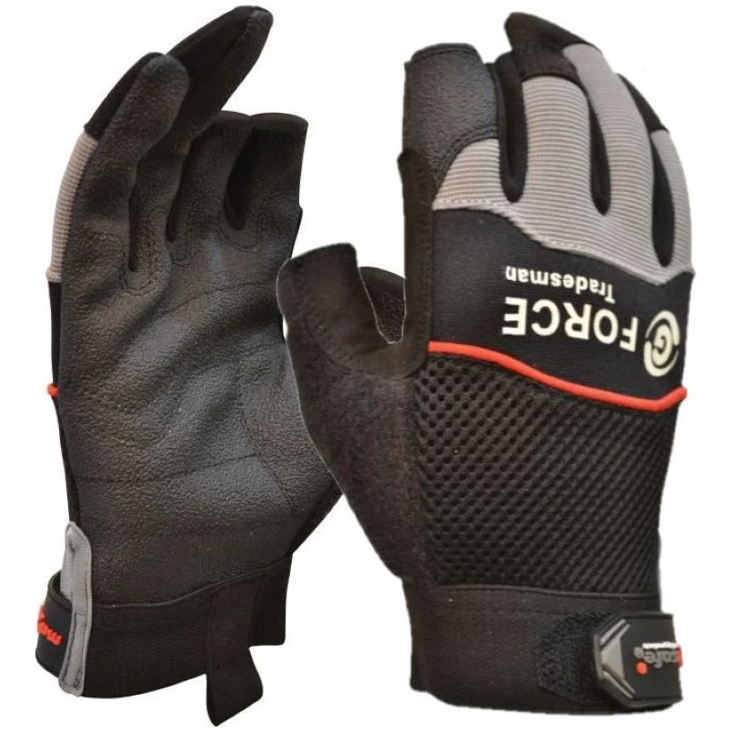 Maxisafe G-Force 'Tradesman' 2 Finger Mechanics Gloves - Carton of 120 (GMF118)