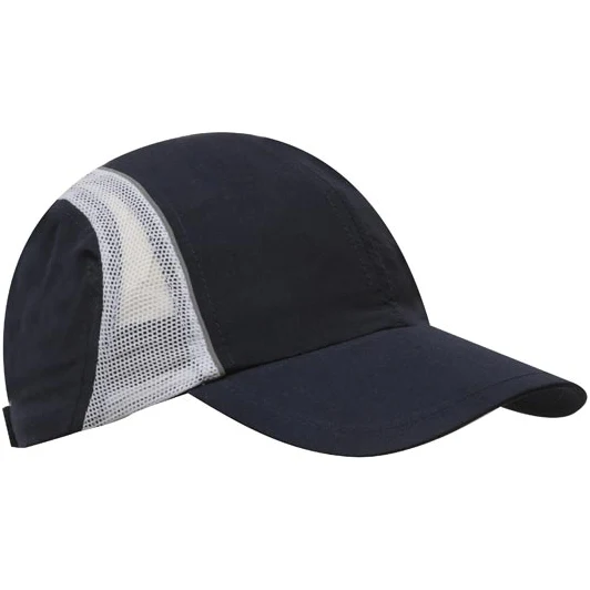 Microfibre & Mesh 4 Panel Sports Cap With Reflective Trim - Pack of 25 (3814) - Image 2