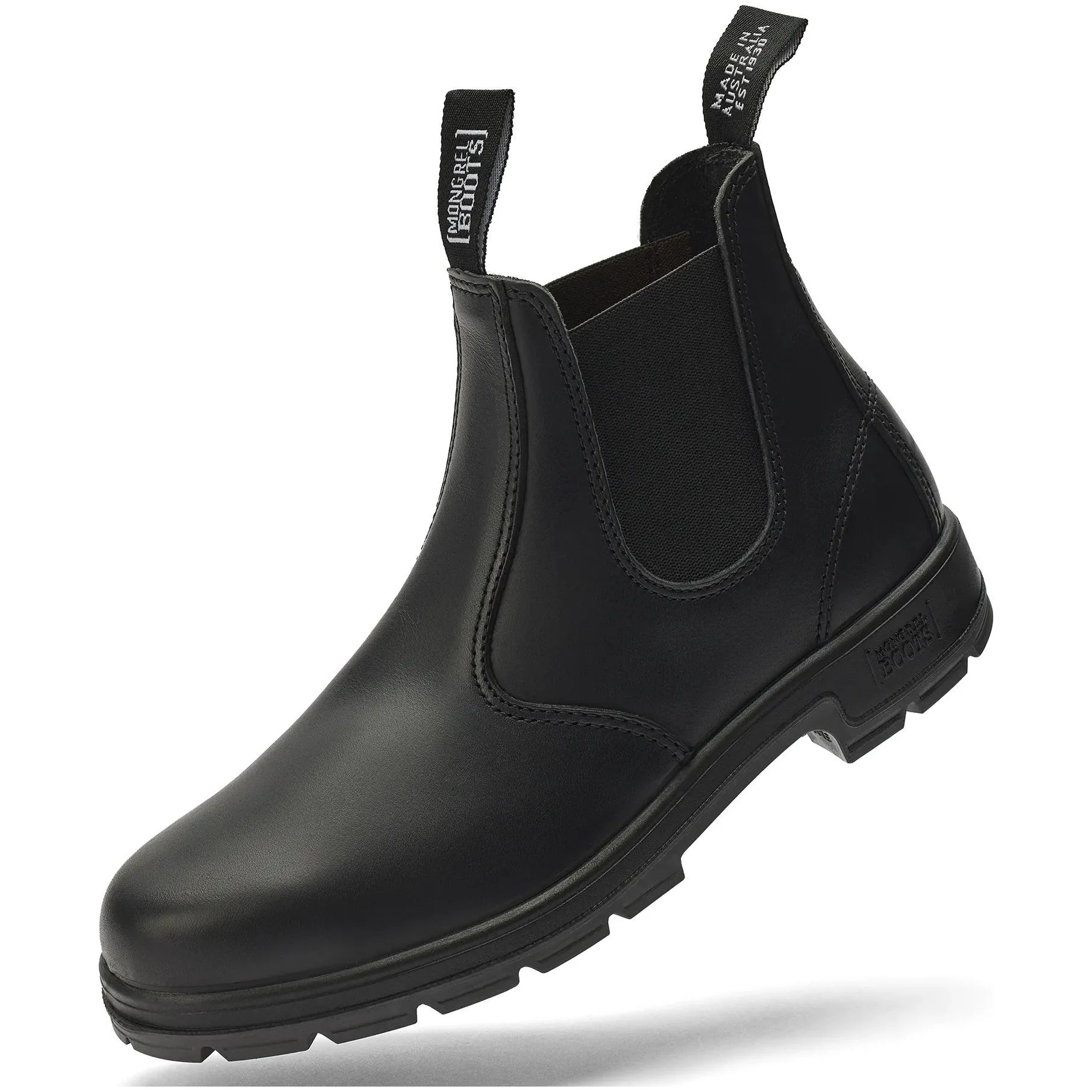 Mongrel Black Oil Kip K9 Elastic Sided Slip On Non Safety Boot (K91020) (Pre Order) - Image 3