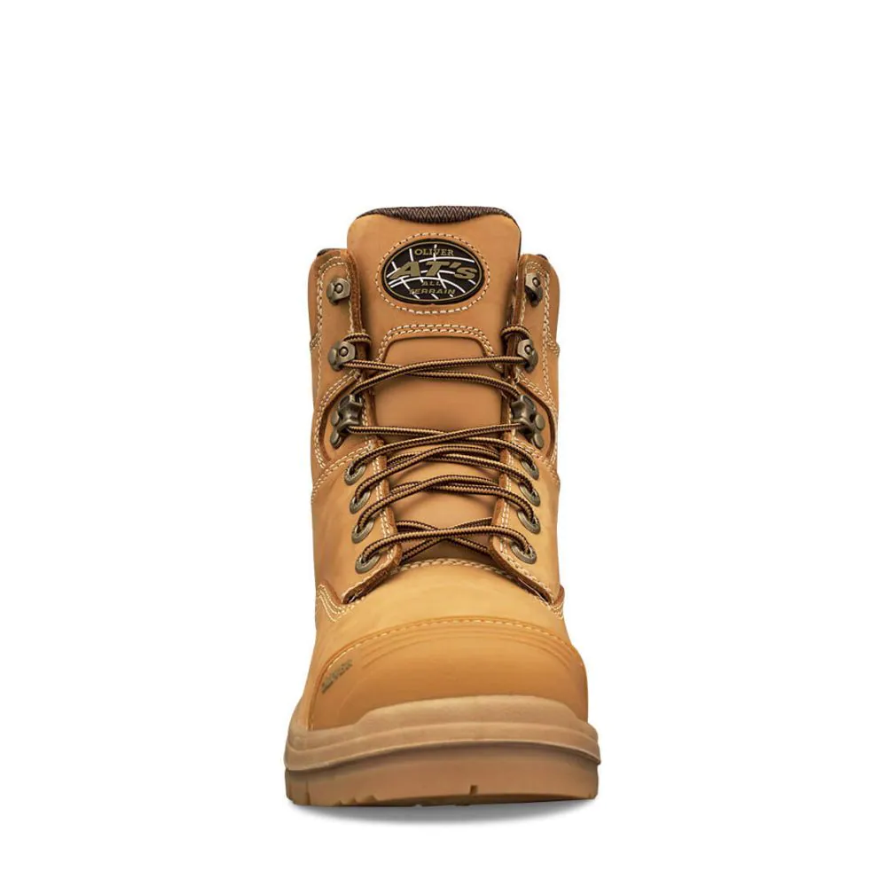 Oliver 150mm Wheat Lace Up Steel Cap Safety Boot With Scuff Cap (55-332) (Pre Order) - Image 3
