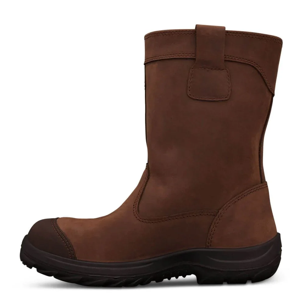 Oliver 250mm Brown Slip On Steel Cap Riggers Boot (34-692) (Pre Order) - Image 2