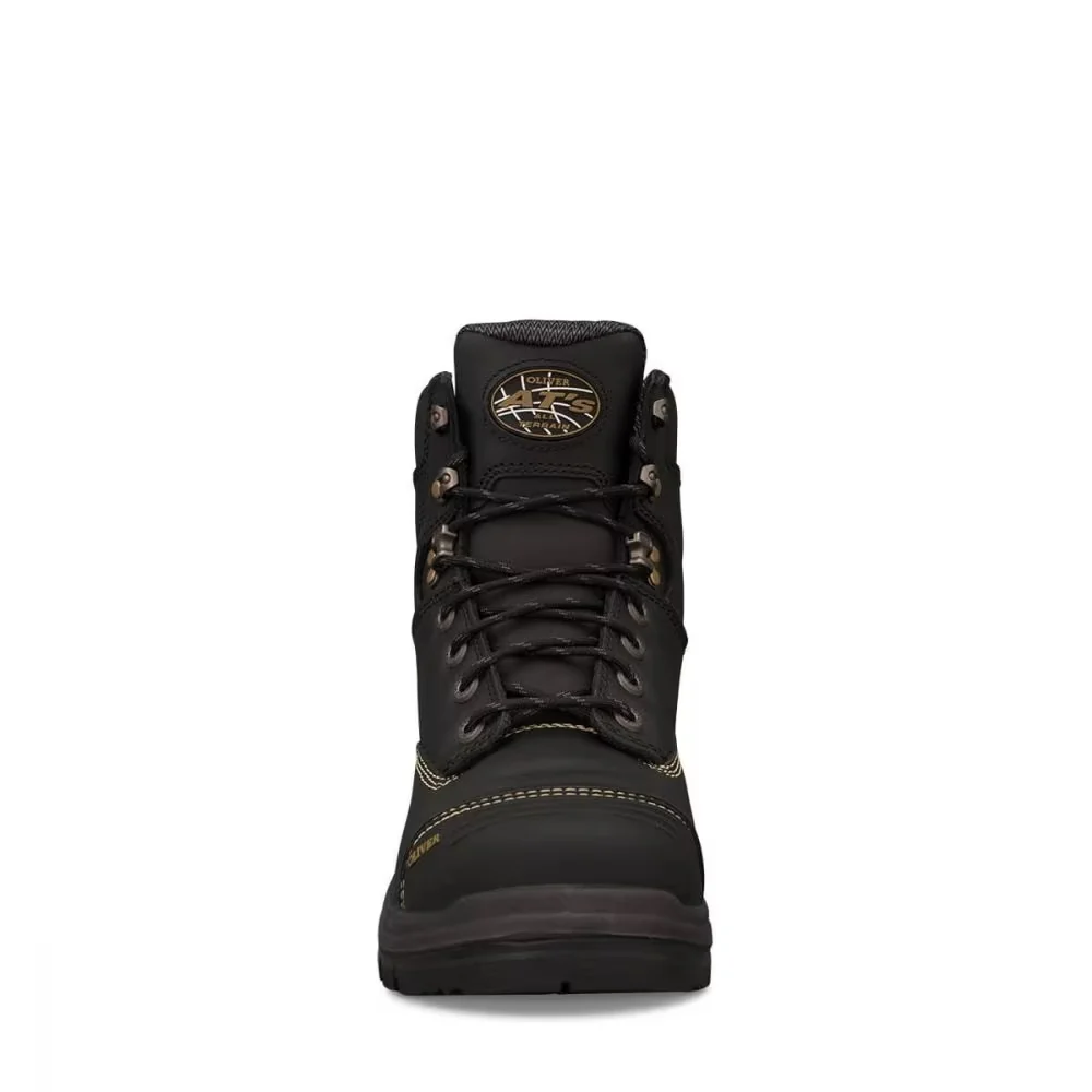 Oliver Black Lace Up Steel Cap Safety Boot With Scuff Cap (55-345) (Pre Order) - Image 3