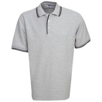 Pique Mens Polo with Striped Collar and Cuff (P51)