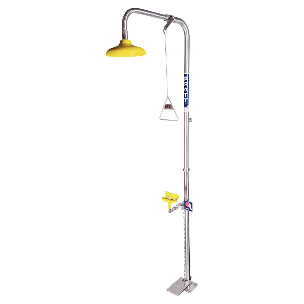 Pratt Combination Shower With Eye & Face Wash - No Bowl With Foot Treadle (SE689)