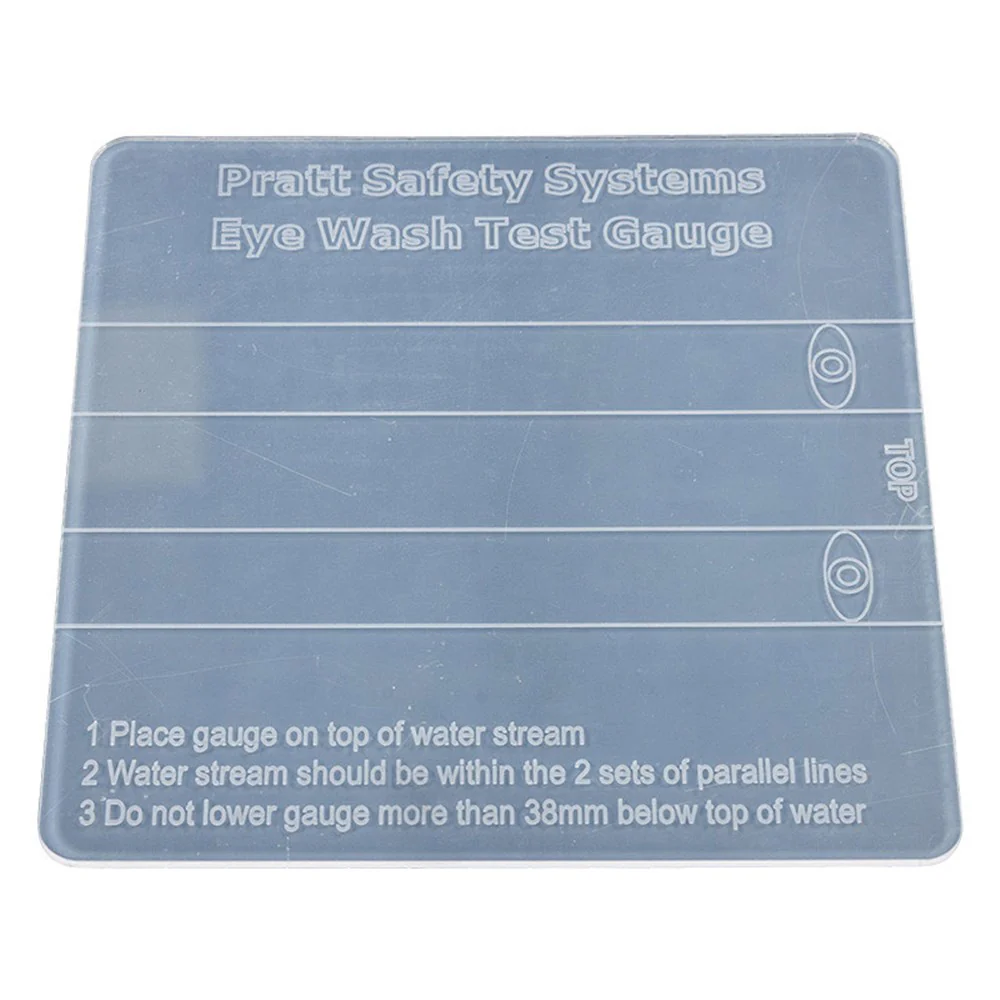 Pratt Eyewash Test Gauge Plastic Transparent (SEEWGAUGE)