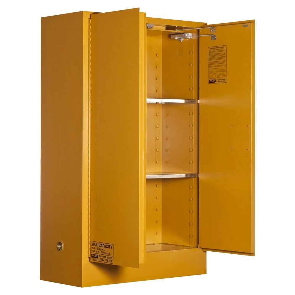 PRATT Oxidizing Agent Storage Cabinet 250L 2 Door, 3 Shelf (5545AOA)