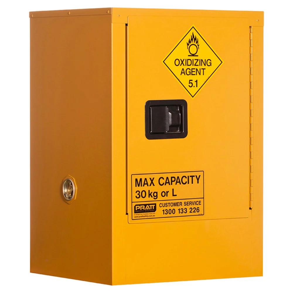 PRATT Oxidizing Agent Storage Cabinet 30L 1 Door, 1 Shelf (5516AOA)