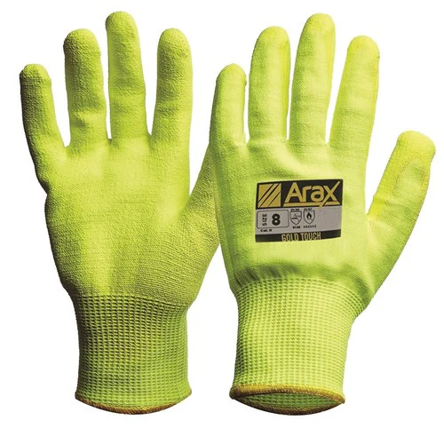 ProChoice Arax® Gold Hi-Vis Yellow With Hi-Vis Yellow PU Palm- Pack of 12 (AFYPU)