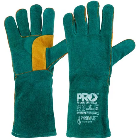 ProChoice Pyromate® South Paw® Left Hand Pair -Green & Gold Kevlar® Glove Green - Carton of 48 (LGW16E)