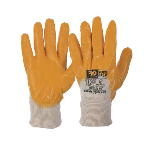 ProChoice Super-Lite Orange 3/4 Dipped Gloves - Pack of 12 (NBR)