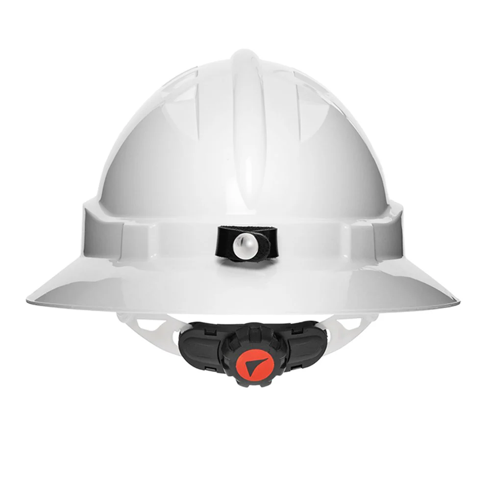 ProChoice V6 Hard Hat Unvented Full Brim with Lamp Bracket and Ratchet Harness - Pack of 5 (HH6FBLB-W) - Image 2
