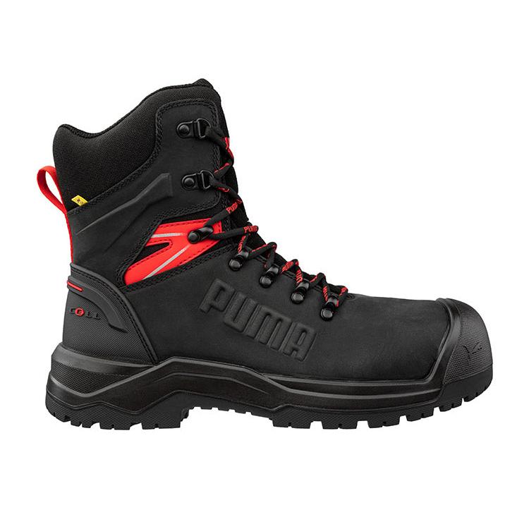 Puma Black Iron HD 8″ Fibreglass Toe Cap Zip Sided Lace Up Safety Boot With Scuff Cap (632777)(Pre Order) - Image 3