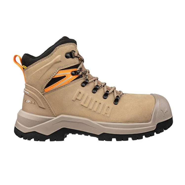 Puma Stone Iron HD Mid Fibreglass Toe Cap Zip Sided Lace Up Safety Boot With Scuff Cap (632757) (Pre Order) - Image 2