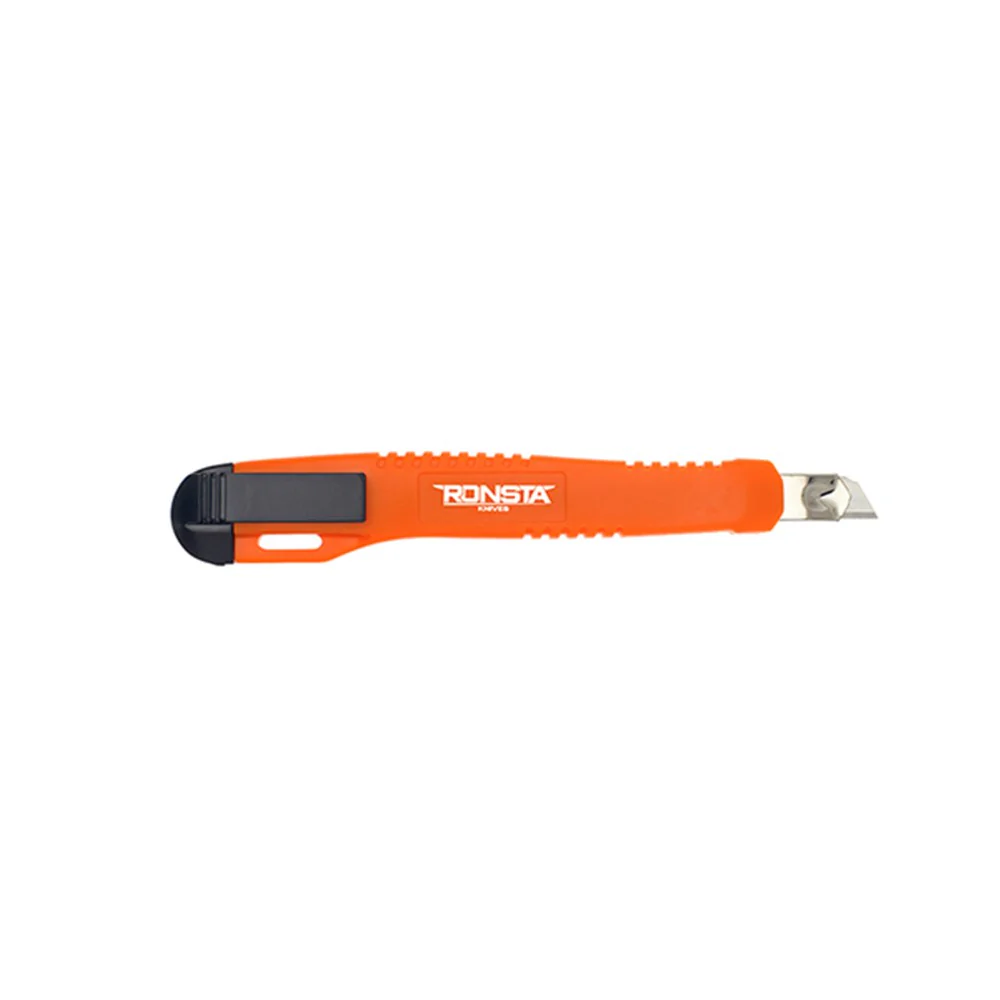 Ronsta Knives Manual Retractable Knife With Metal Tip 9mm (Pack of 24) (KU005) - Image 2