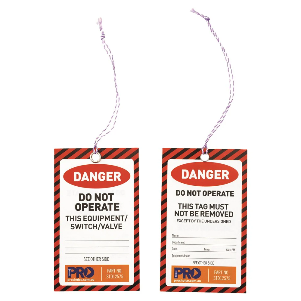 Safety Tag - 125mm x 75mm Danger (STD12575)