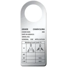 Stainless Steel Chain Sling Tag