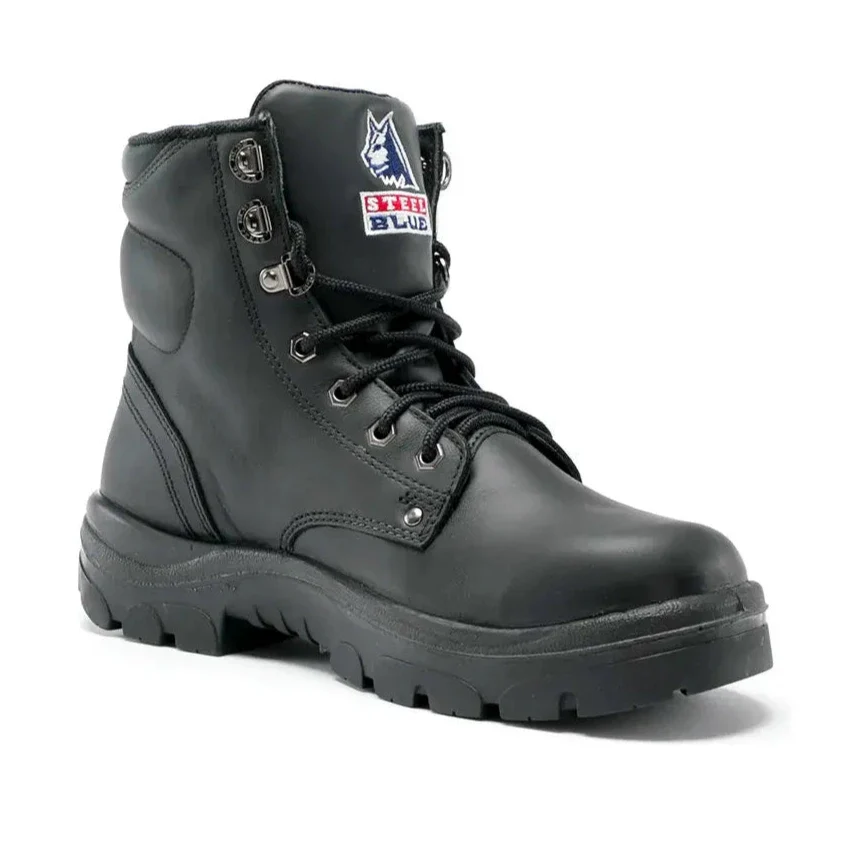 Steel Blue Black Argyle Lace up Steel Toe Cap Safety Boot (312102) (Pre-Order)