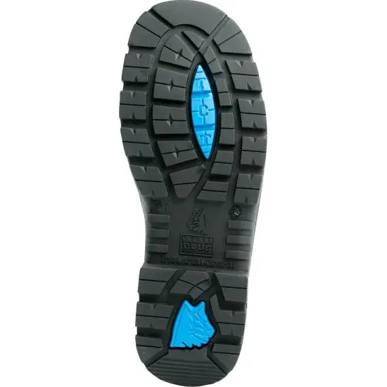 Steel Blue Black Argyle Zip Sided Lace Up Steel Cap Work Boot With Bump Cap (332152) (Pre Order) - Image 3