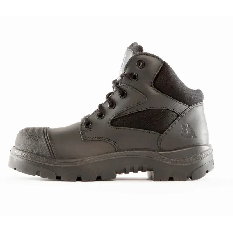 Steel Blue Black Parkes Zip Sided Lace Up Scuff Composite Safety Boots (318598) (Pre Order) - Image 3