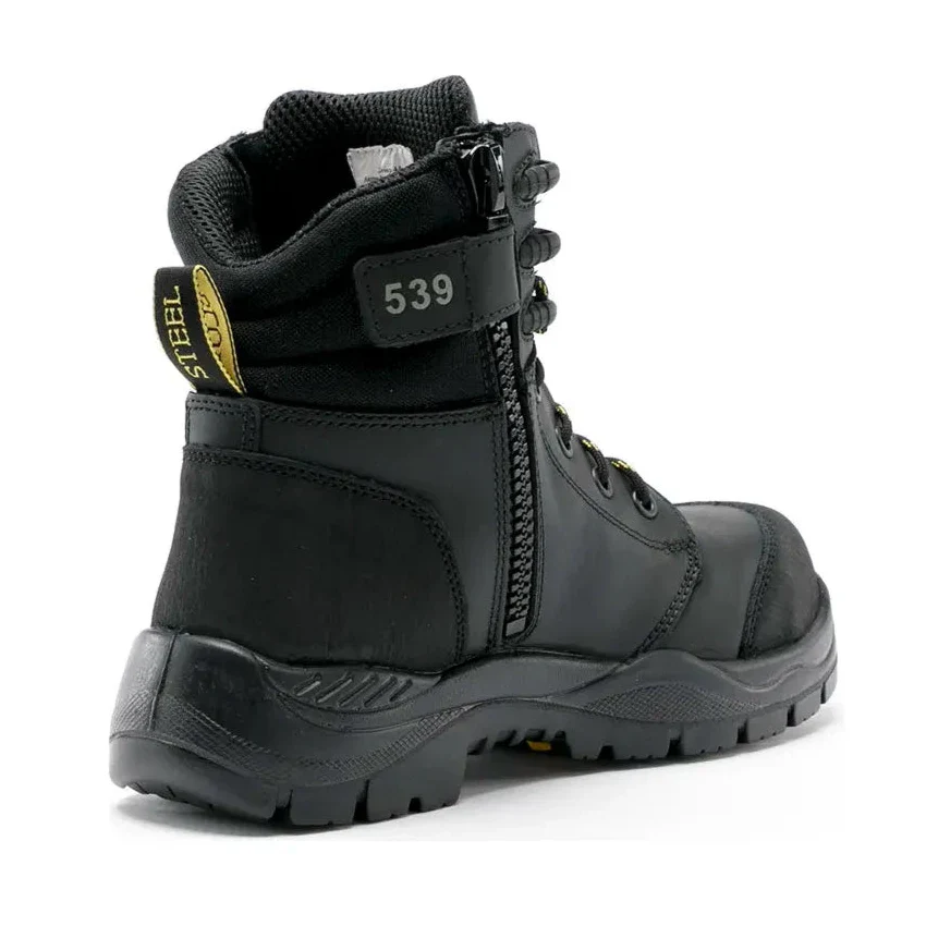 Steel Blue Black Torquay EH Zip Sided Lace Up Composite Toe Cap Safety Boot With Scuff Guard (827539) (Pre-Order) - Image 2