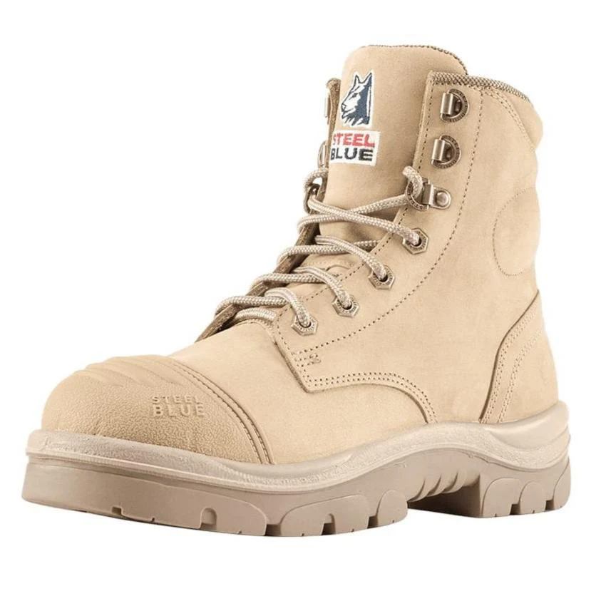 Steel Blue Sand Ladies Argyle Zip Sided Lace Up Steel Toe Cap Safety Boot With Scuff Cap (512709) (Pre-Order) - Image 3