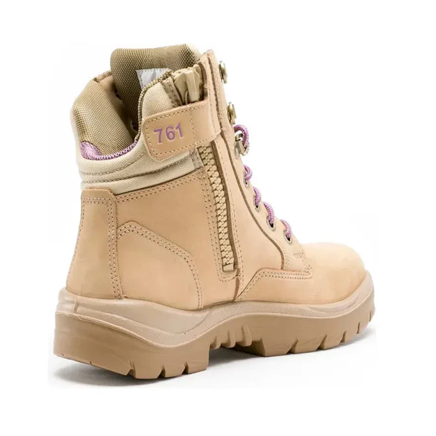 Steel Blue Sand Ladies Southern Cross Zip Sided Lace Up Steel Toe Cap Safety Boot (522761) (Pre-Order) - Image 3