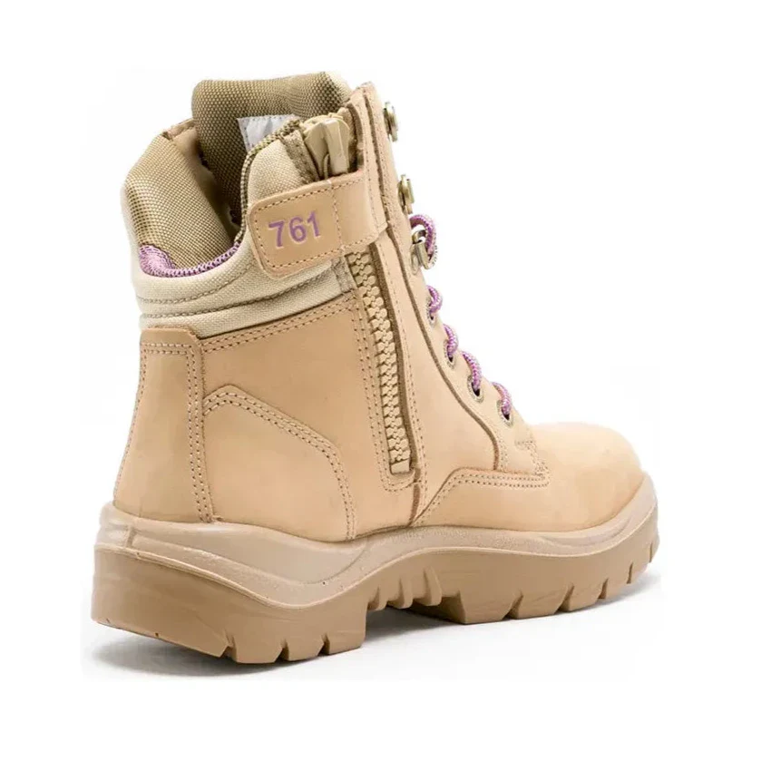 Steel Blue Sand Ladies Southern Cross Zip Sided Lace Up Steel Toe Cap Safety Boot (592761) (Pre-Order) - Image 3