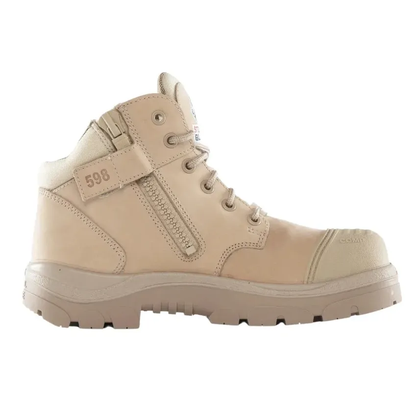 Steel Blue Sand Parkes Zip Sided Lace Up Scuff Composite Safety Boots (318598) (Pre Order) - Image 5