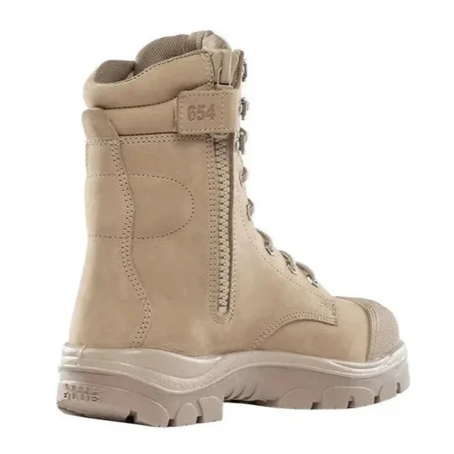 Steel Blue Sand Portland Zip Sided Lace Up Steel Toe Cap Safety Boot With Scuff Cap (312654) (Pre-Order) - Image 3