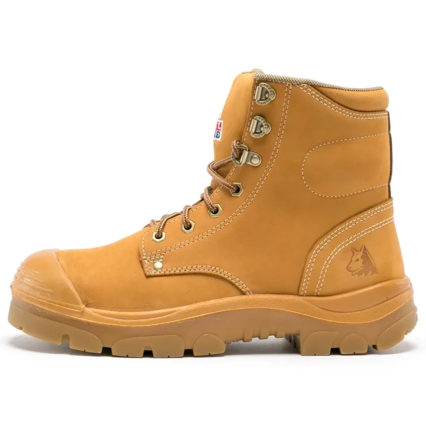 Steel Blue Wheat Argyle Lace Up TPU/Bump Cap Safety Boots (332102) (Pre Order) - Image 2