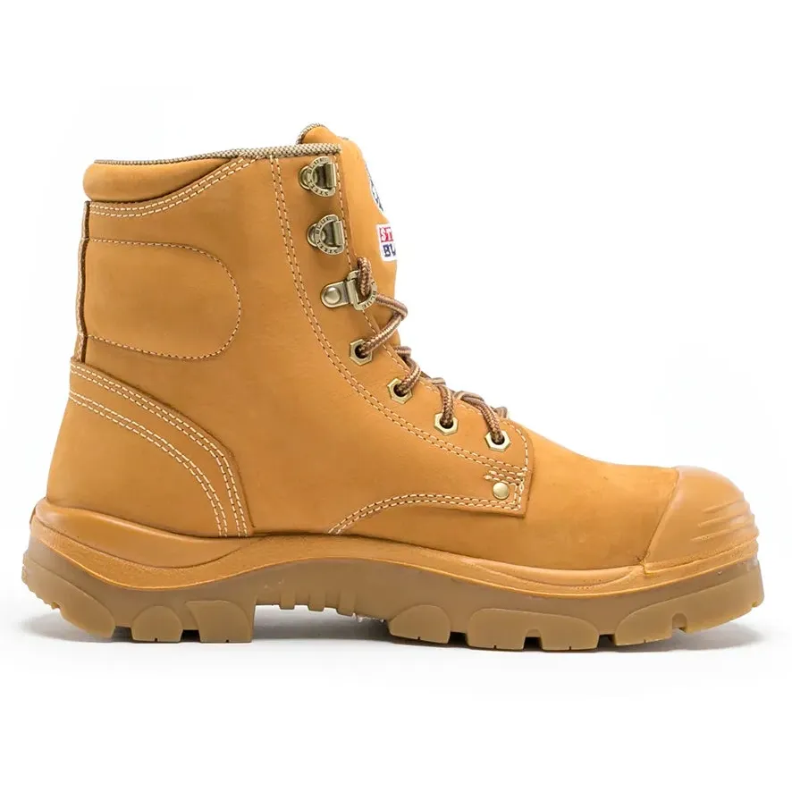 Steel Blue Wheat Argyle Lace Up TPU/Bump Cap Safety Boots (332102) (Pre Order) - Image 4