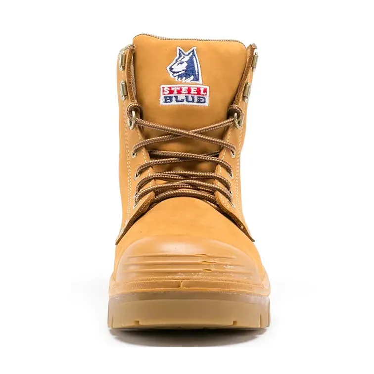 Steel Blue Wheat Argyle Lace Up TPU/Bump Cap Safety Boots (332102) (Pre Order) - Image 5