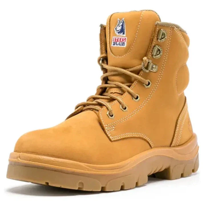 Steel Blue Wheat Argyle Ladies Lace up Steel Toe Cap Safety Boot (512702) (Pre-Order) - Image 2