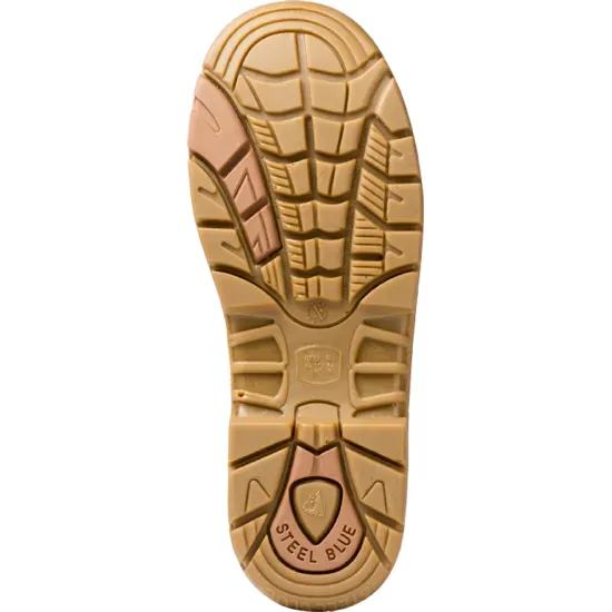 Steel Blue Wheat Argyle Zip Sided Lace Up Composite Toe Cap Safety Boot With Scuff Cap(317532) (Pre-Order) - Image 4