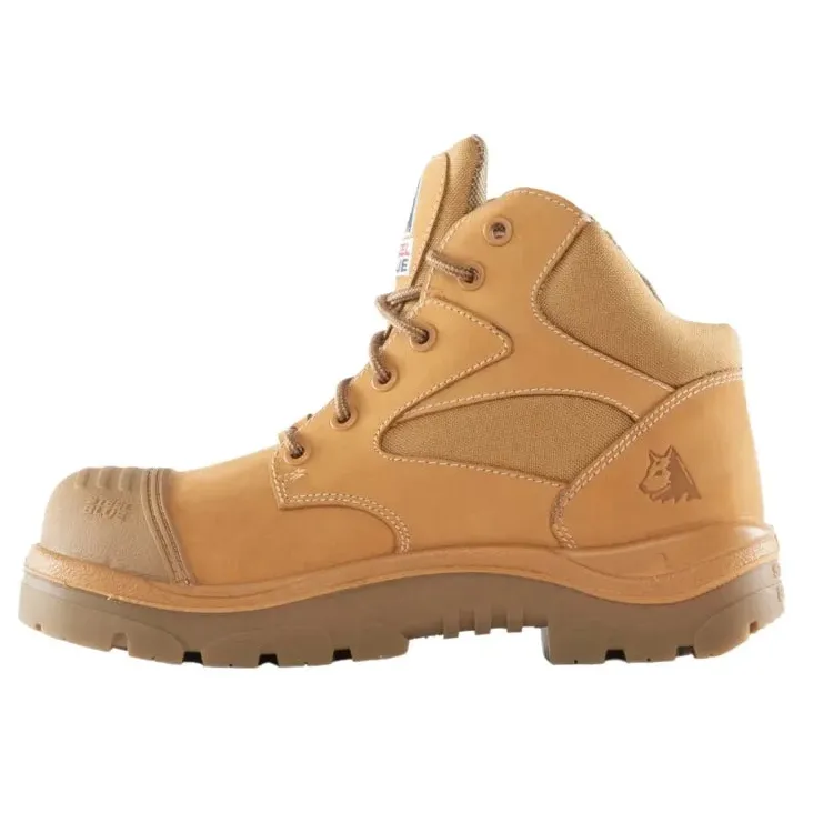 Steel Blue Wheat Parkes Zip Sided Lace Up Scuff Composite Safety Boots (318598) (Pre Order) - Image 2
