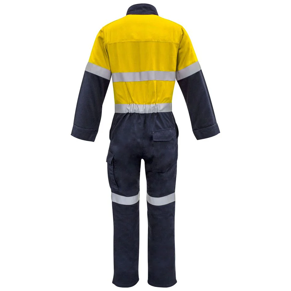 Syzmik Hi Vis Mens Orange Flame HRC 2 Hoop Taped Spliced Overall (ZC525) - Image 3