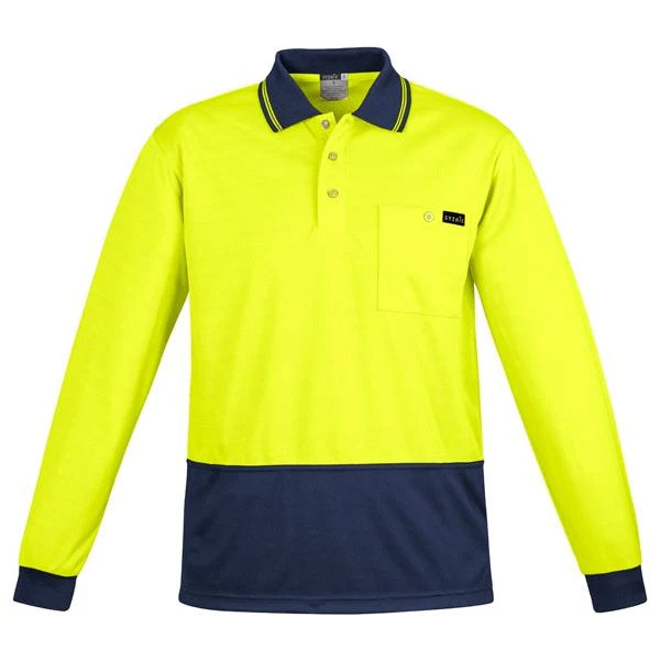 Syzmik Mens Hi Vis Comfort Back L/S Polo (ZH410)
