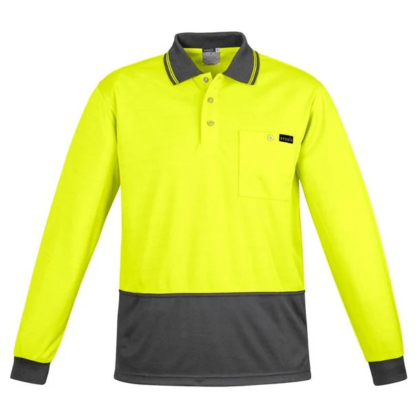 Syzmik Mens Hi Vis Comfort Back L/S Polo (ZH410) - Image 4