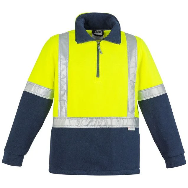 Syzmik Mens Hi Vis Fleece Jumper - Shoulder Taped (ZT462)