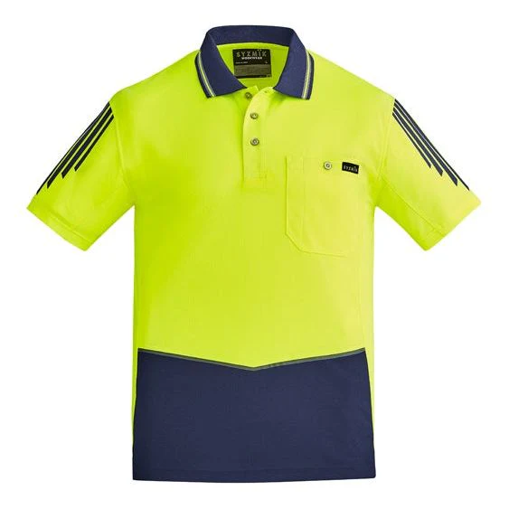 Syzmik Mens Hi Vis Flux S/S Polo (ZH315) - Image 2