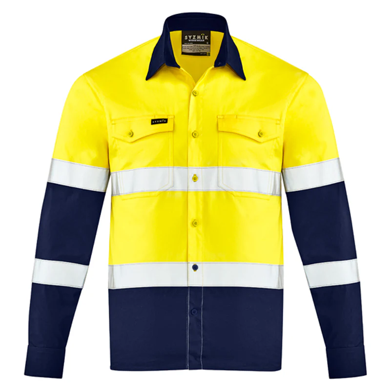 Syzmik Mens Hi Vis Lightweight Bio Motion Shirt (ZW520) - Image 2