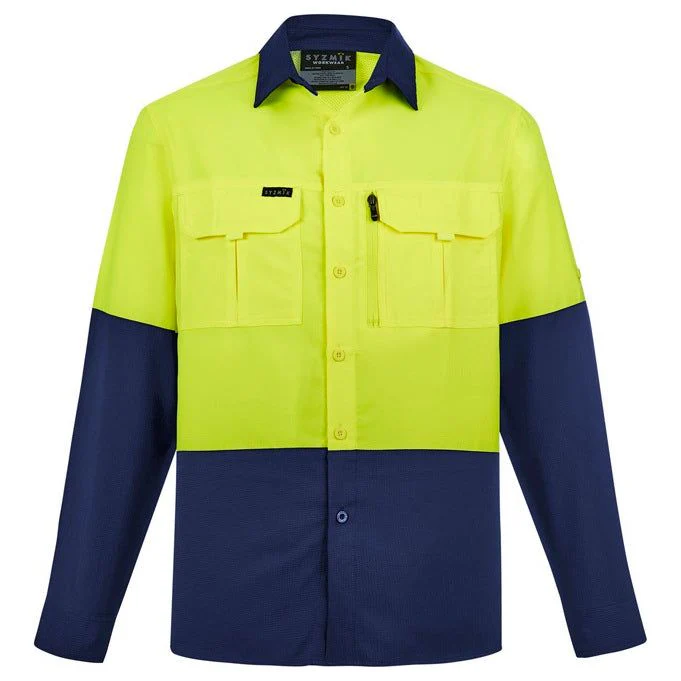 Syzmik Mens Hi Vis Outdoor L/S Shirt (ZW468)