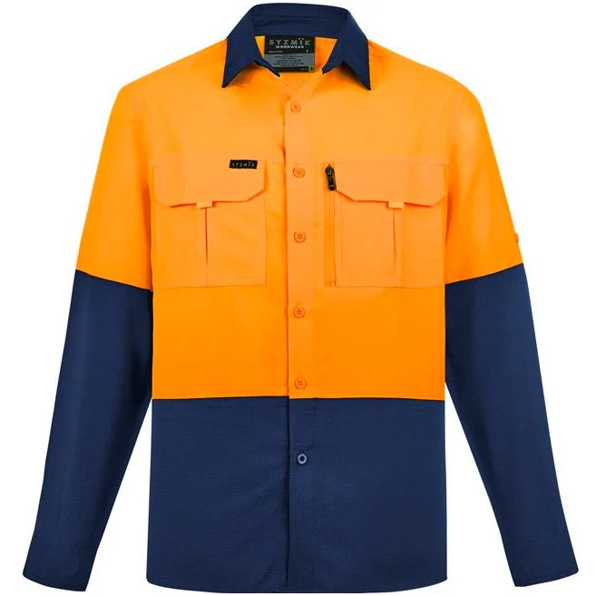 Syzmik Mens Hi Vis Outdoor L/S Shirt (ZW468) - Image 3
