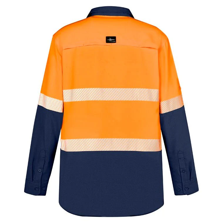 Syzmik Mens Hi Vis Outdoor Segmented Tape L/S Shirt (ZW470) - Image 4