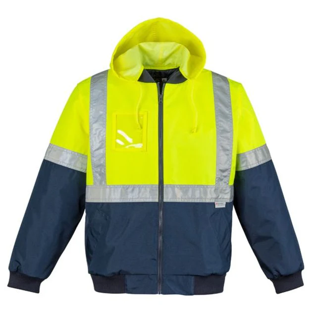 Syzmik Mens HI Vis Quilted Flying Jacket (ZJ351) - Image 2