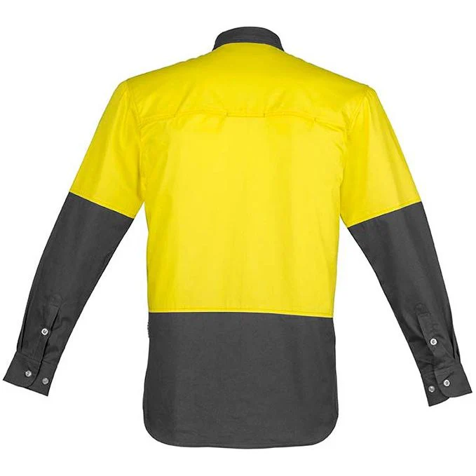 Syzmik Mens Hi Vis Spliced Industrial Shirt (ZW122) - Image 7